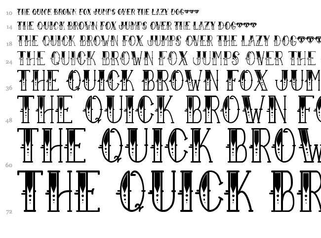 Sailor Larry font waterfall